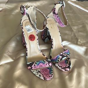 Snakeskin Rainbow Heels